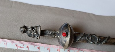 YAD- Indicator Torah Russia Imperiala argint masiv foto