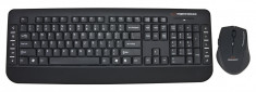 Kit tastatura si mouse Bluetooth 2,4Ghz Esperanza Aspen, USB, 2 butoane, 1000/1600dpi, negru foto