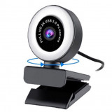 Cumpara ieftin Camera web iUni PC10, Rotire 360&deg;, Full HD, 1080p, Microfon, USB 2.0, Plug &amp; Play