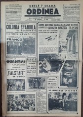 Ziarul Ordinea nr.2094/1939 foto