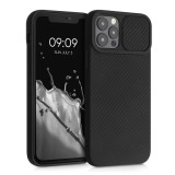 Husa pentru iPhone 12 / iPhone 12 Pro, Silicon, Negru, 55098.01, Carcasa, Kwmobile