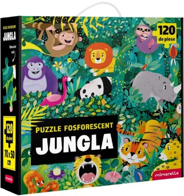 Puzzle Fosforescent Jungla, - Editura Mimorello foto