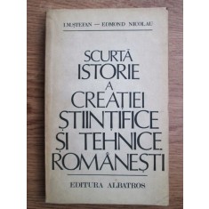 I. M. Stefan, Edmond Nicolau - Scurta istorie a creatiei stiintifice si...