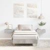 VidaXL Cadru de pat fără saltea Gri beton 75x190 cm Lemn prelucrat
