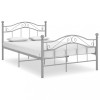 VidaXL Cadru de pat, gri, 120 x 200 cm, metal 324996