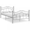 vidaXL Cadru de pat, gri, 120 x 200 cm, metal 324996
