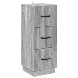 vidaXL Dulap cu sertare Sonoma gri 33 x 34,5 x 87 cm Lemn prelucrat 895311