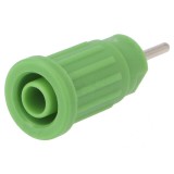 Soclu Banană Verde 4mm 24A 1kV