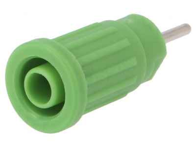 Soclu Banană Verde 4mm 24A 1kV foto