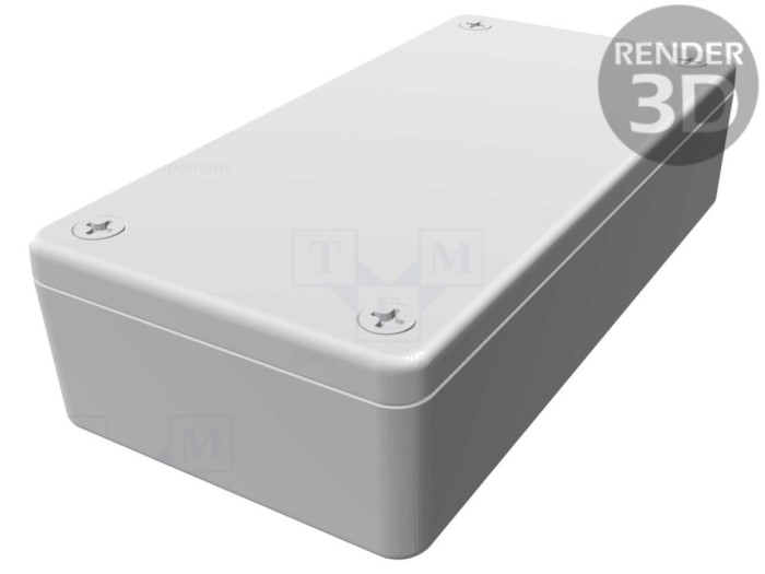 Carcasă universală ABS gri IP54