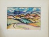 Nirca Marcu C-tin - Lot 4 Picturi Dealuri Dobrogene, 20x29/33x43 cm, Pictor Roman, Arta, Grafica