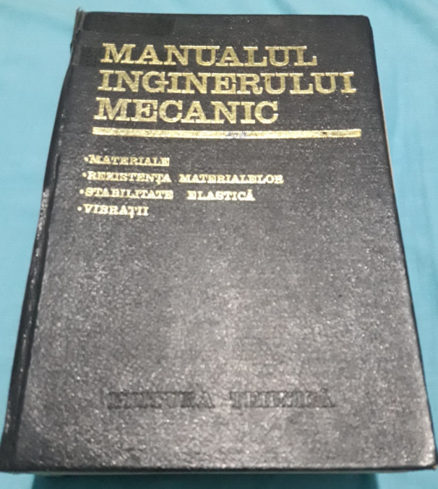 Manualul inginerului mecanic - Gheorghe Buzdugan -