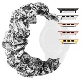 Curea textila elastica, compatibila Apple Watch 10, 42mm, Scrunchies 11