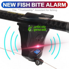 Avertizor pescuit direct pe lanseta ,avertizare sonora si optica puternica foto
