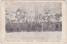CP WW1 Prizonierii cazaci rusi capturați de soldati k.u.k Maramures 1915