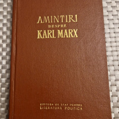 Amintiri despre Karl Marx