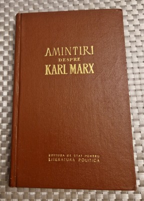 Amintiri despre Karl Marx foto