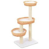 Cumpara ieftin Ansamblu pentru pisici cu stalp funie sisal, natural, salcie