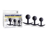 Set 3 Dopuri Anale Cu Extra Greutate Under Night Tumbler, Cenusiu