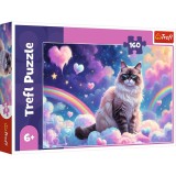 Puzzle Trefl 160 piese Pisicuta domestica pentru copii 6+