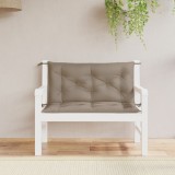 Gossi perne banca de gradina 2 buc., gri taupe, tesatura oxford