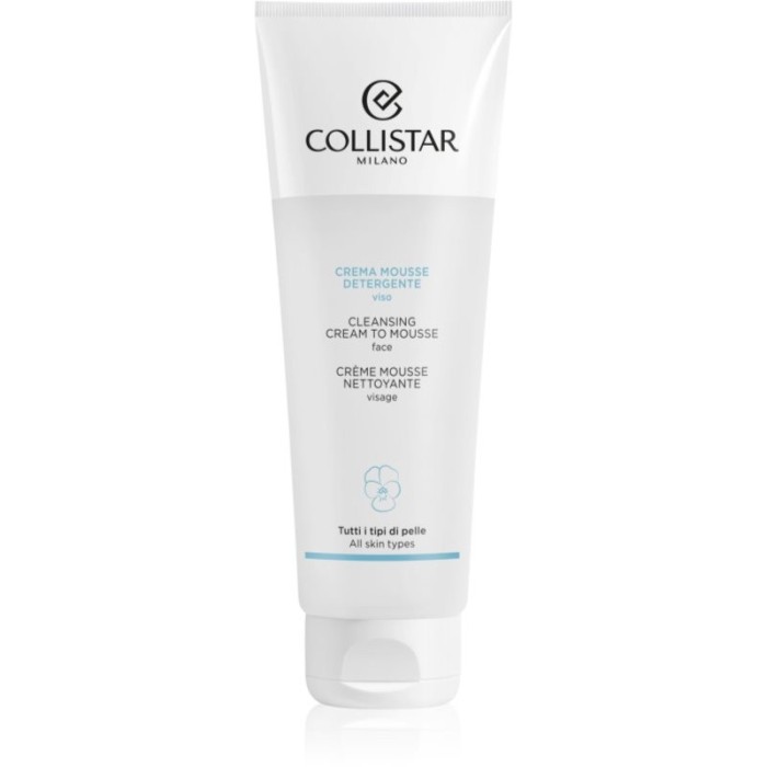 Collistar Cleansing Cream To Mousse spuma demachianta cu o textura cremoasa 125 ml