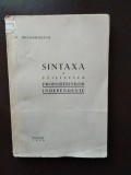 G. Dragomirescu - Sintaxa si Stilistica Propozitiunilor Independente
