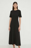 Marc O&#039;Polo rochie culoarea negru, maxi, evazati