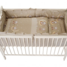 Lenjerie MyKids Bear On Moon Beige M1 4+1 piese 120x60