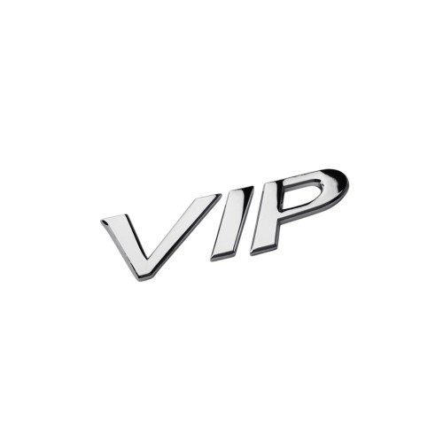 Ornament metalic &quot;VIP&quot; 7.2cmx3cm Cod: JS-16 Automotive TrustedCars