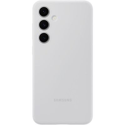 Husă Silicon Samsung Galaxy S24 FE, Gri Deschis, Blister EF-PS721CJEGWW foto