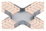 Derivatie Tip Cruce Pentru Jgheab Metalic 300X60X1Mm Viking Strong