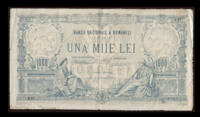 Bancnota 1000 lei 1915 foto
