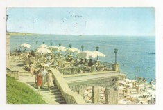 RF46 -Carte Postala- Eforie, vedere de pe terasa cazinoului, circulata 1962