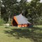 vidaXL Cort de familie Tipi Manual Gri, Portocaliu 400 x 346 x 250 cm