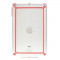 Husa bumper transparent+rosu pentru Apple iPad Air