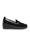Geox mocasini de piele D ILDE culoarea negru, cu platforma, D46RAB 02202 C9999
