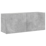 Cumpara ieftin Comoda TV de perete, gri beton, 100x30x41 cm