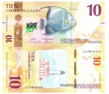 Cura&ccedil;ao &amp; St. Maarten 10 Gulden 2025, P-1 UNC - Bancnota