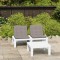Gossi set mobilier de gradina cu perne, 2 piese, alb, plastic