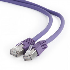 Cablu patchcord gembird RJ45, cat. 6A,FTP, LSZH, 2m, purple foto