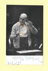 George Georgescu, Fotografie originala, autograf, 1959 foto
