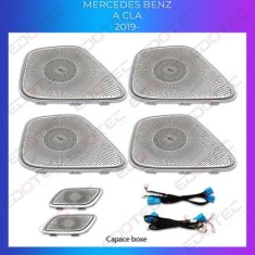 Capace difuzoare sistem Berlin fara lumini Mercedes A W177 CLA W118 control pe sistemul original sau telefon CarStore Technology