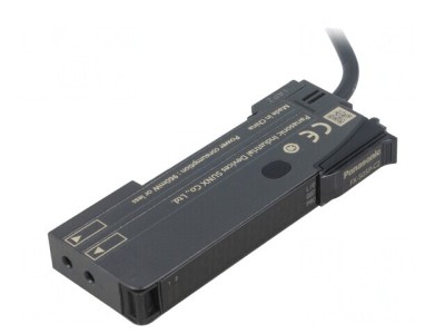 Senzor Amplificator Fibră Optică PNP IP40 cu Cablu 2m foto