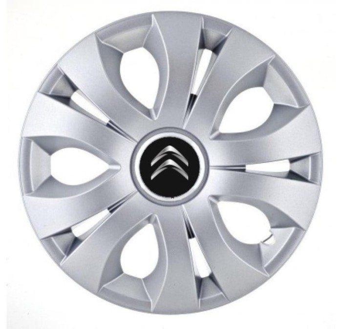 Set 4 Capace Roti Autohelix MSA&reg; potrivite jantelor de 14 inch, Compatibil Cu Citroen, model Top Gray