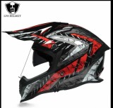 Casca off road motociclete cu viziera (+ochelari soare integrati) marimea L