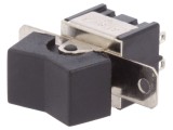 Comutator Basculant Negru 3 Pozitii (ON)-OFF-(ON) 3A/250V