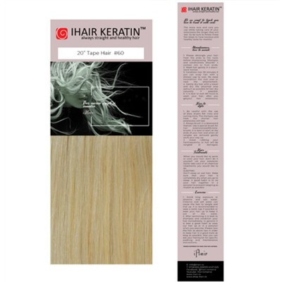 Extensii TAPE ON 6B / 613 Balayage Blond Ihair Keratin foto
