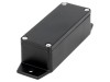 Carcasă universală GAINTA G102MFBK-IP67, aluminiu, neagră, IP67, cu lame de fixare, dimensiuni 36x90x30mm