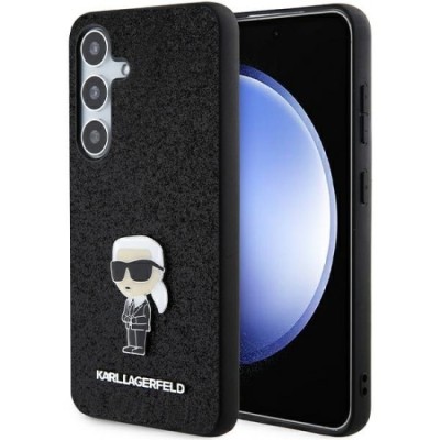 Husa pentru Samsung Galaxy S24 Plus - Karl Lagerfeld Hardcase Fixed Glitter (KLHCS24MGKNPSK) - Ikonik Logo foto